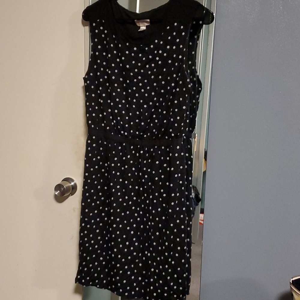 🖖2for$10🖖Black and White Polka Dot Dress
